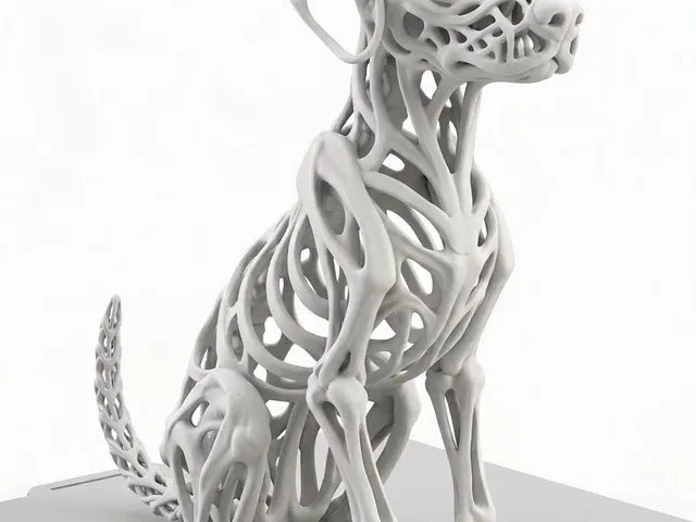 Voronoi Dog Statue