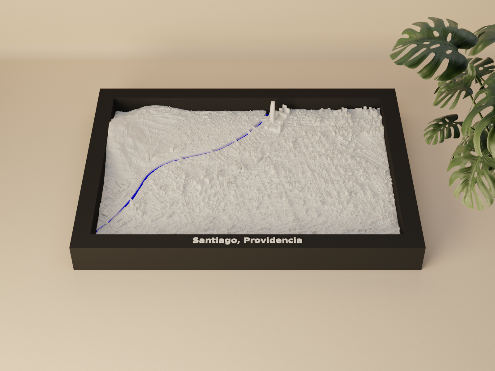 Santiago, Providencia, Chile - 3D Miniature