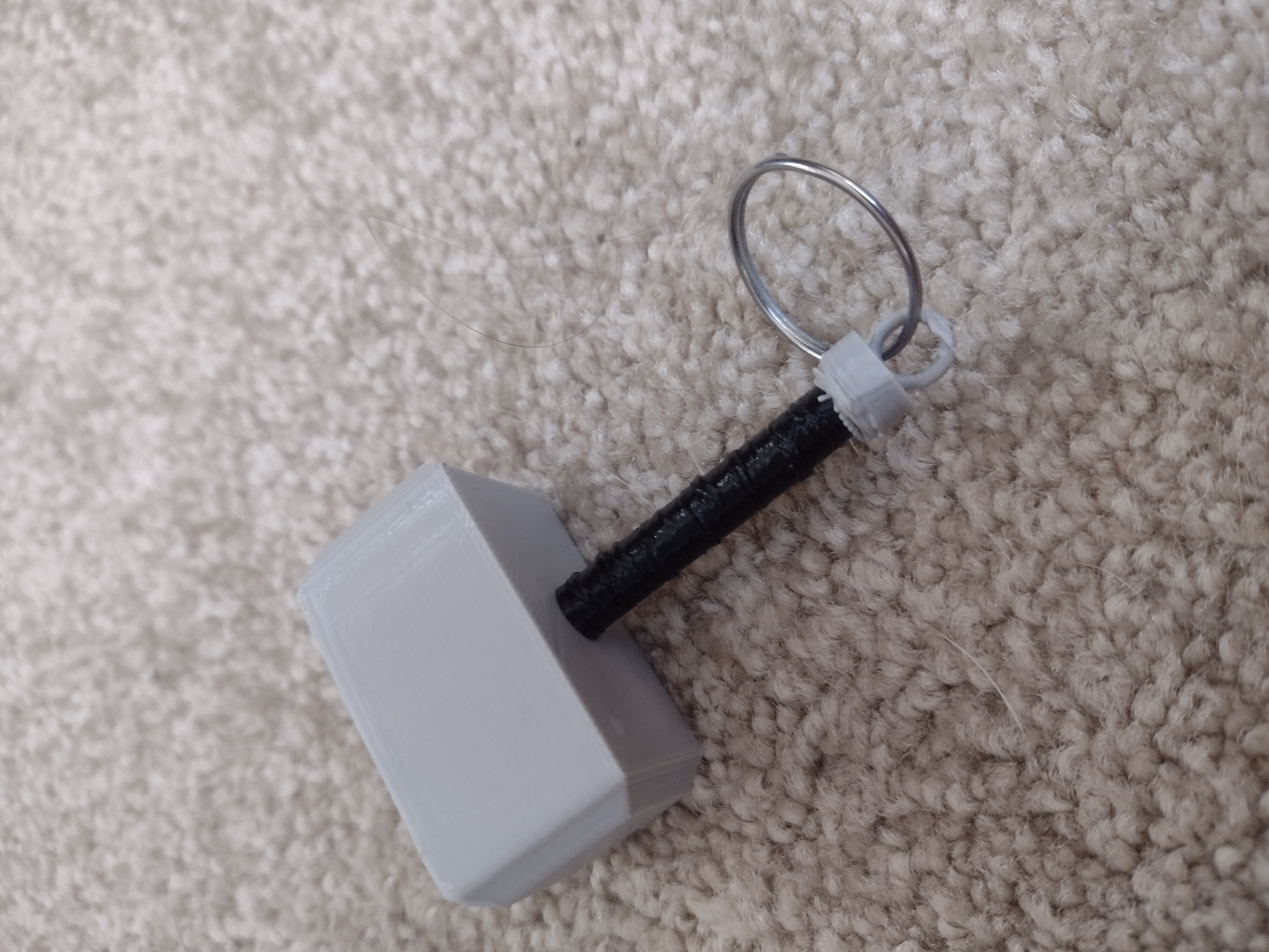 Thor's hammer keychain