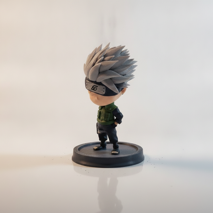 Chibi Kakashi Hands In Pockets Cool Walk Figurine 3D Printable