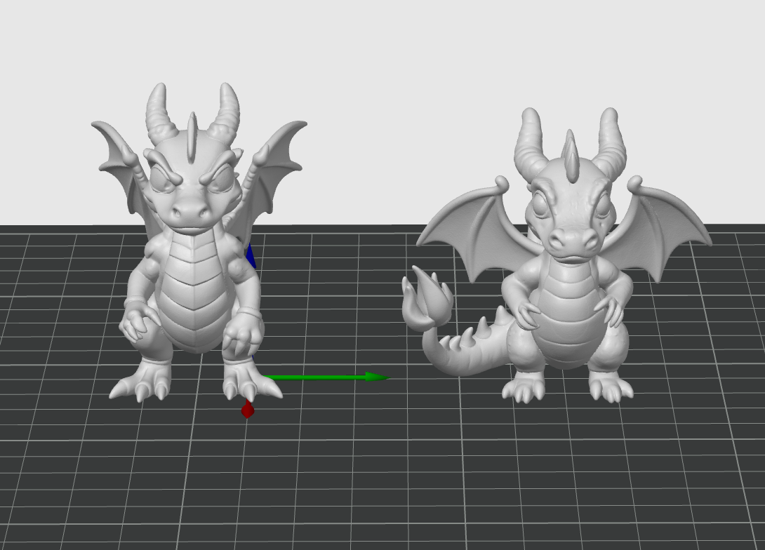Fire dragon mini figures