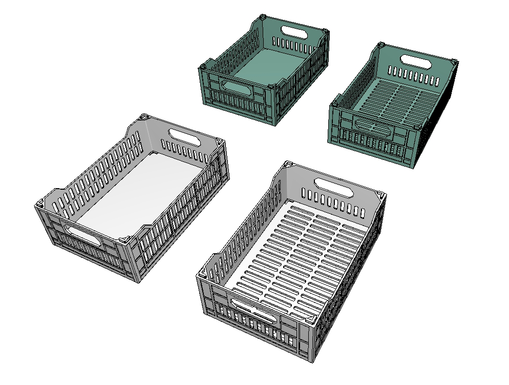 Miniatura 6 do modelo 3D Stackable Crate Plus (less material) | REMIX