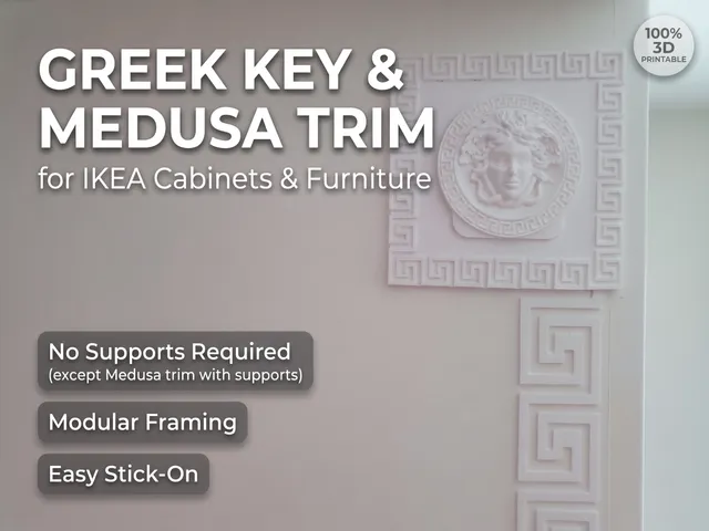 IKEA Greek Key & Medusa Decorative Trim / Molding