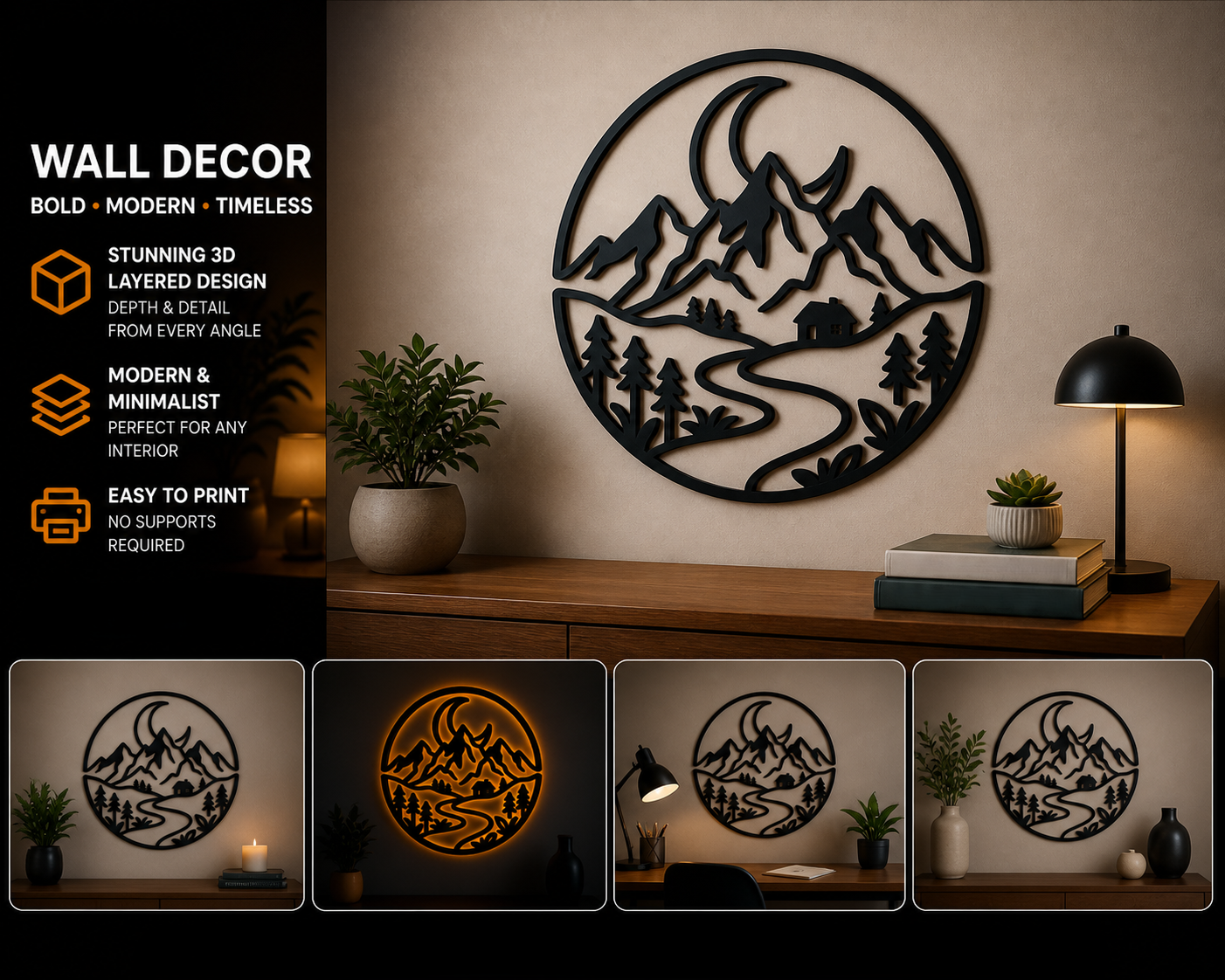 Natural scenery wall art