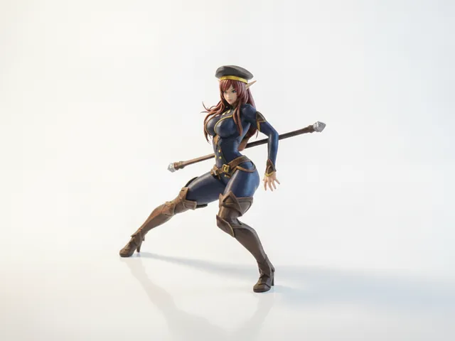 Elf Fighter Figurine Fantasy 3D Printable