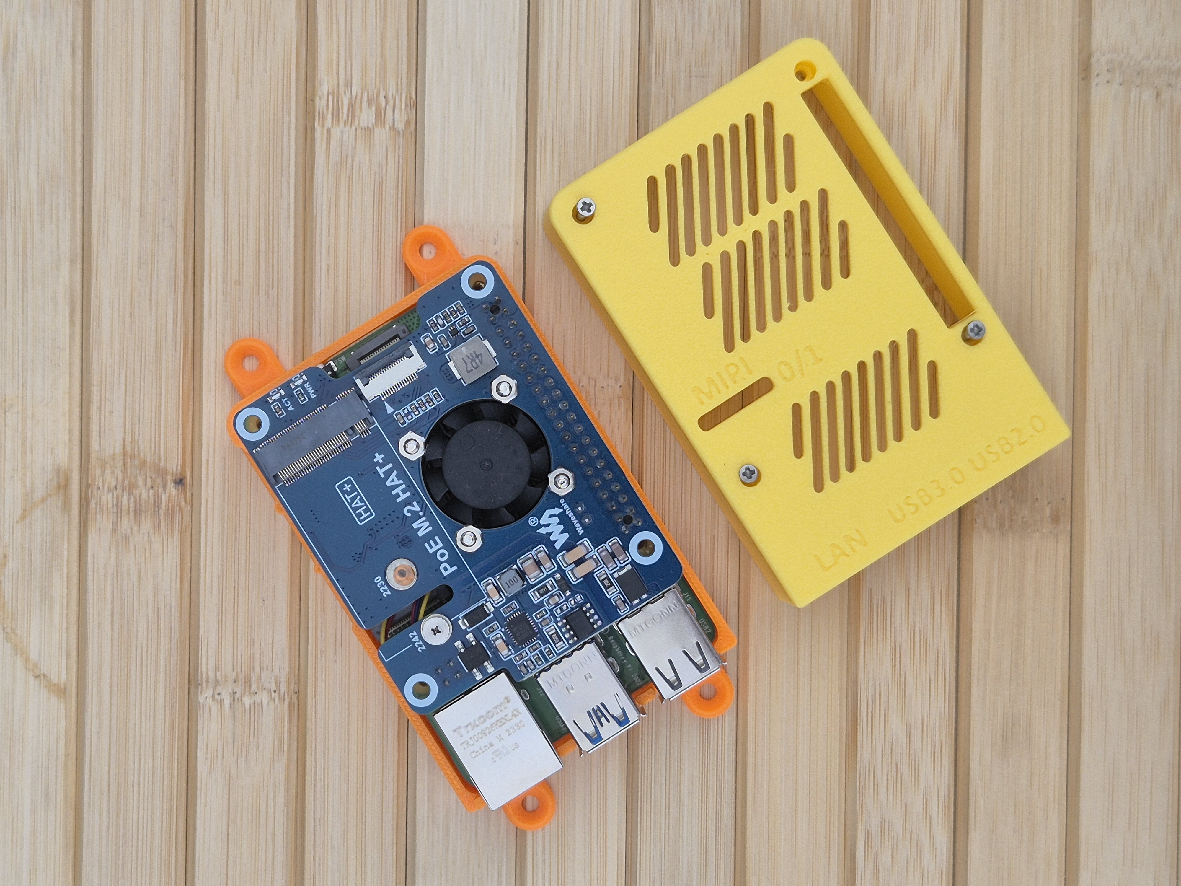 Raspberry Pi 5  - Waveshare PoE M.2 HAT+ Housing by Nerdiy.de — miniatura 9