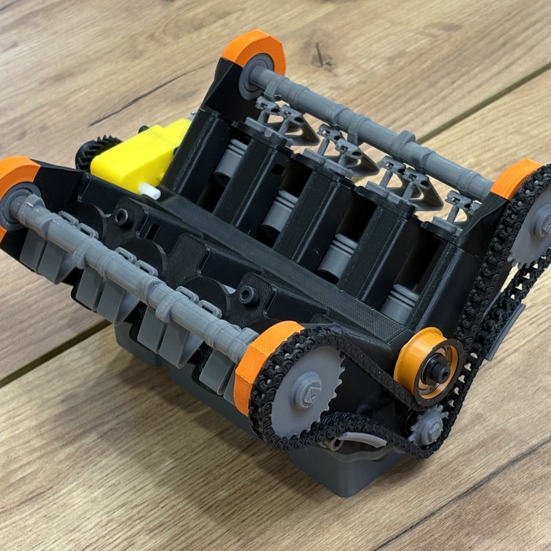V8 Engine Model | Functional Pistons, Valves & Timing Chain by ...