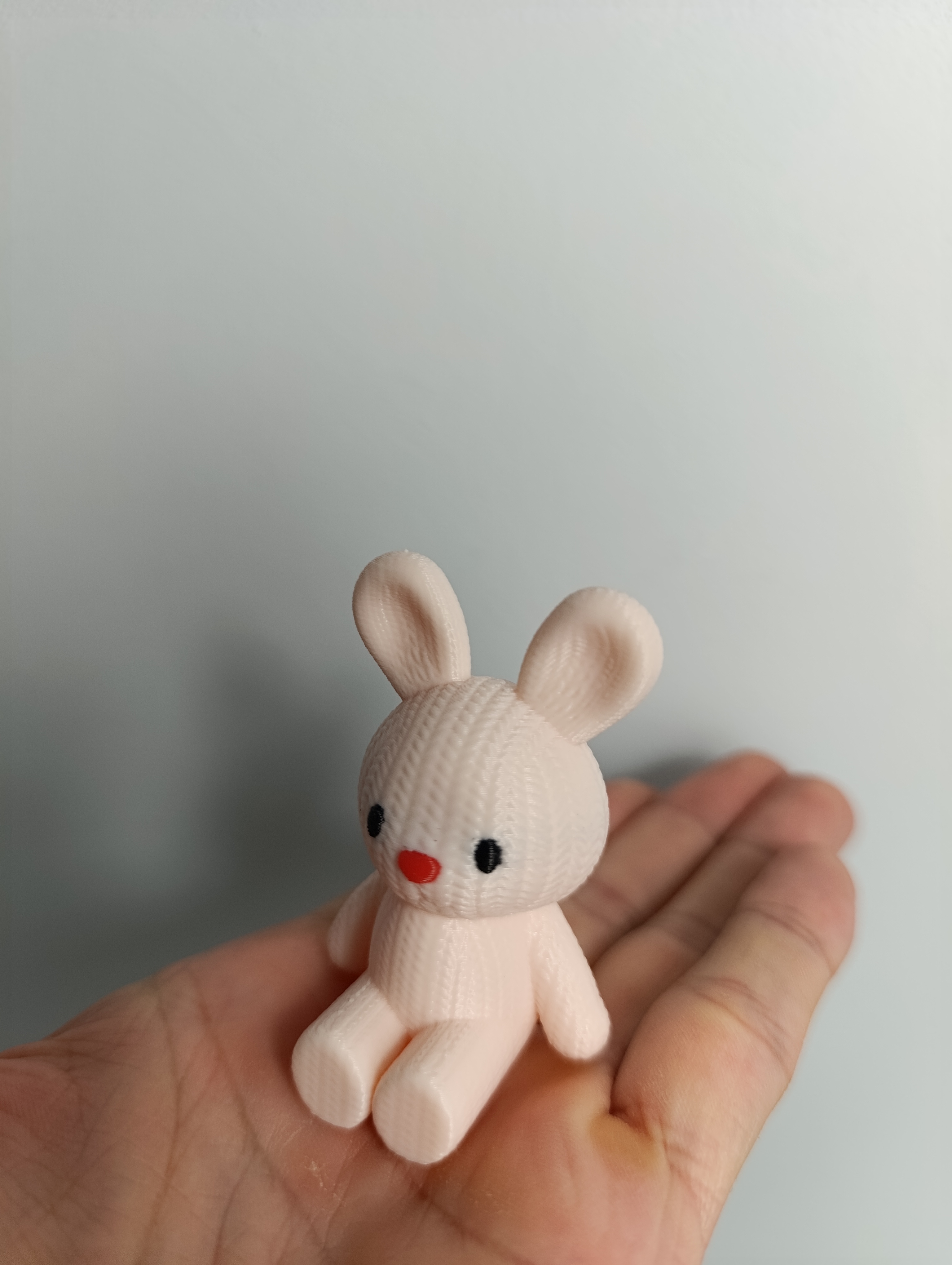 Knitted Bunny 3D Model – Cute, Easy to Print