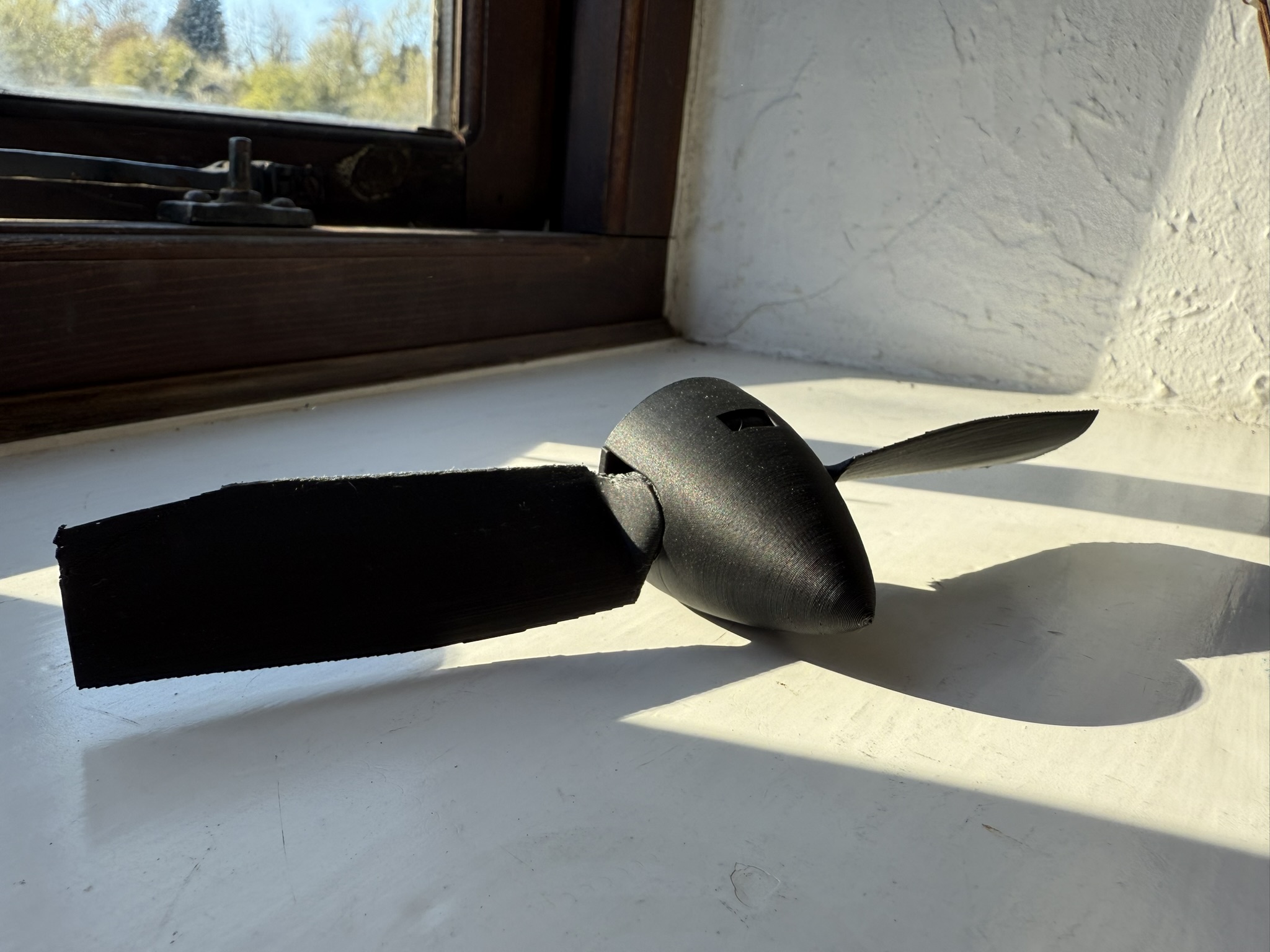 Auto Feathering Rubber Band Propeller