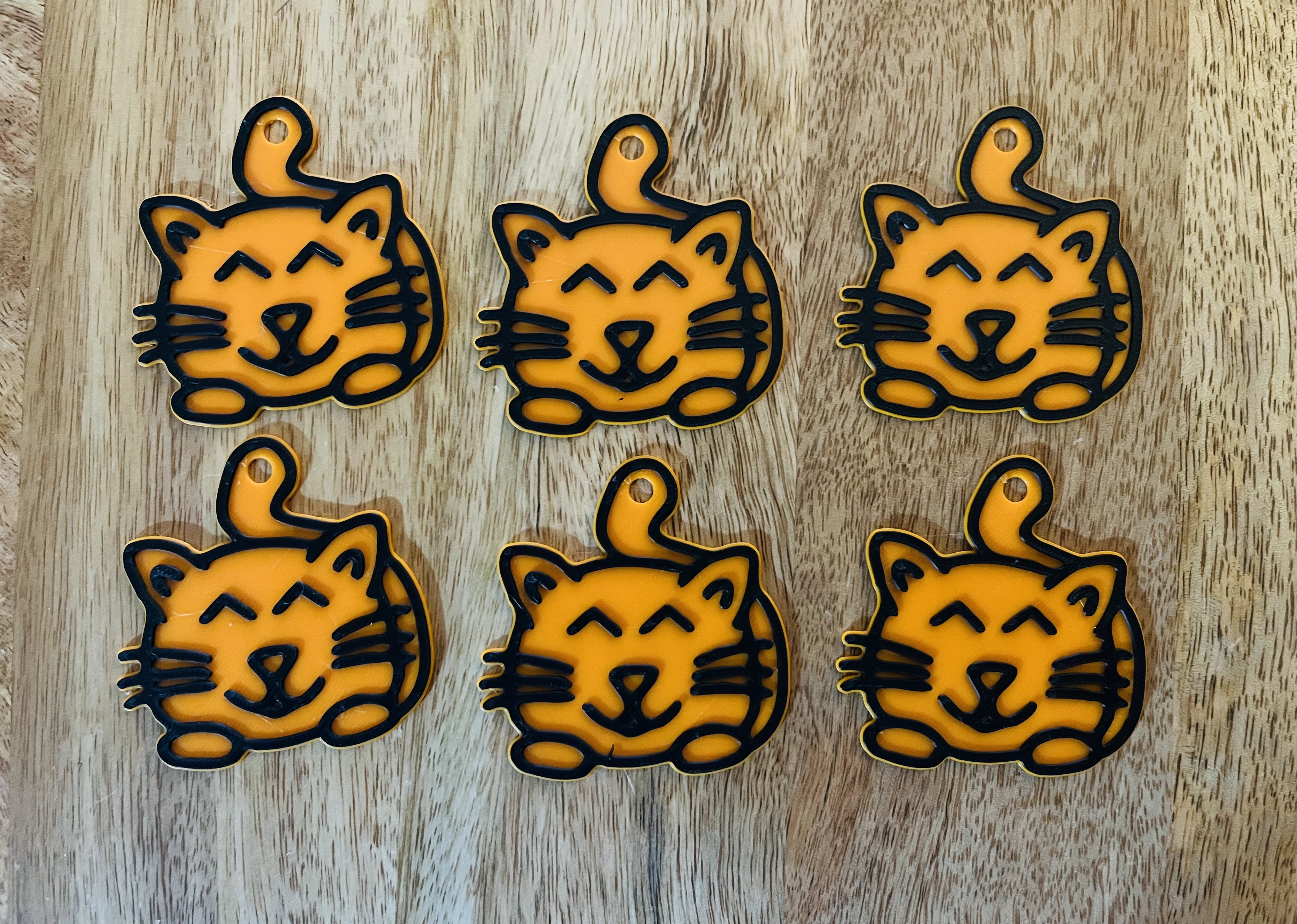 Sketched Cat Keychain