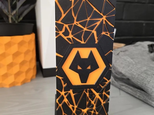 Wolves logo panel for a LED light