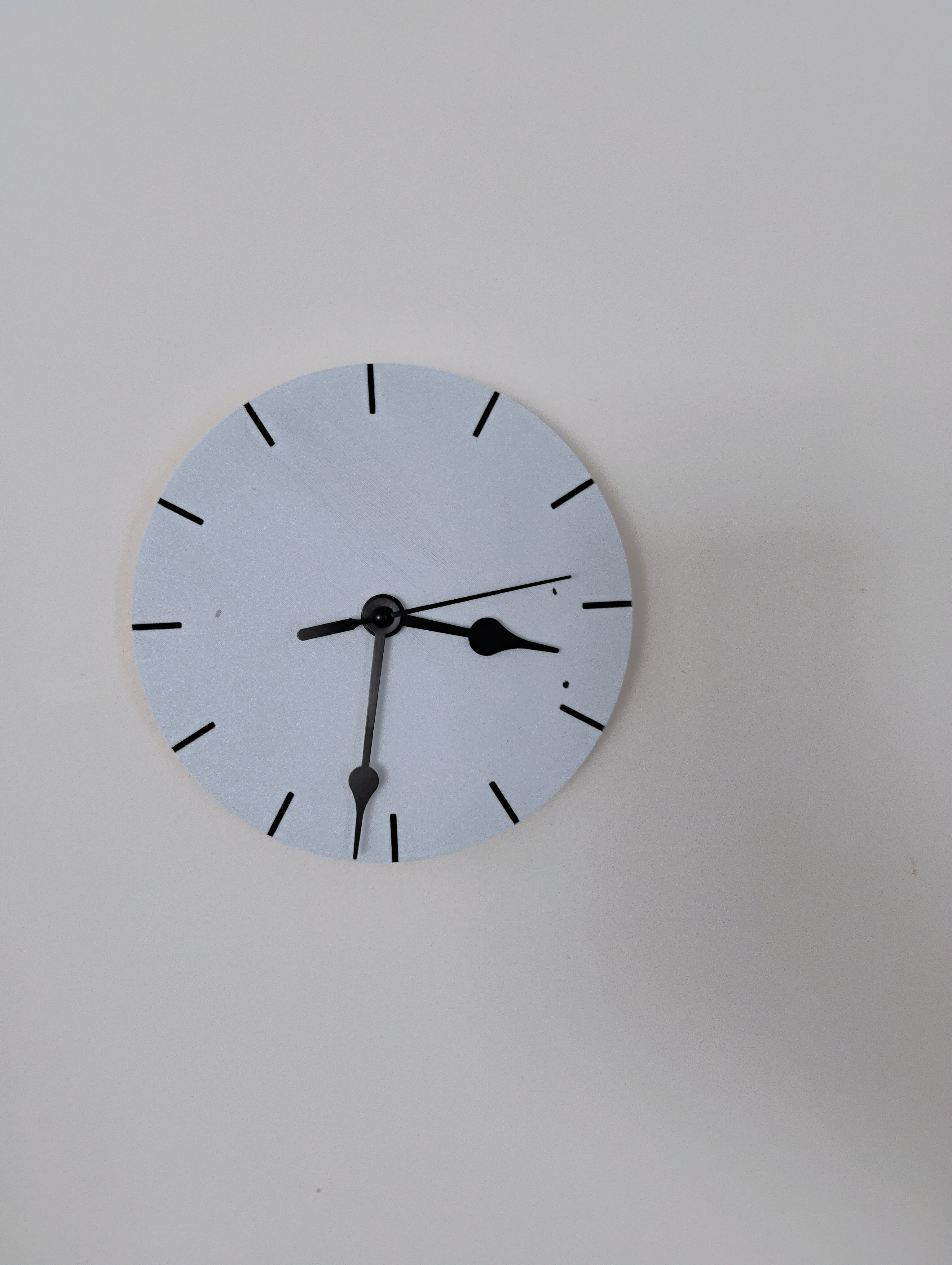 Clock face for standard battery powered clock mechanism