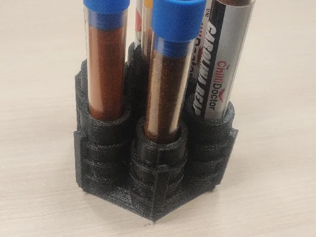 Držák na zkumavky s chilli