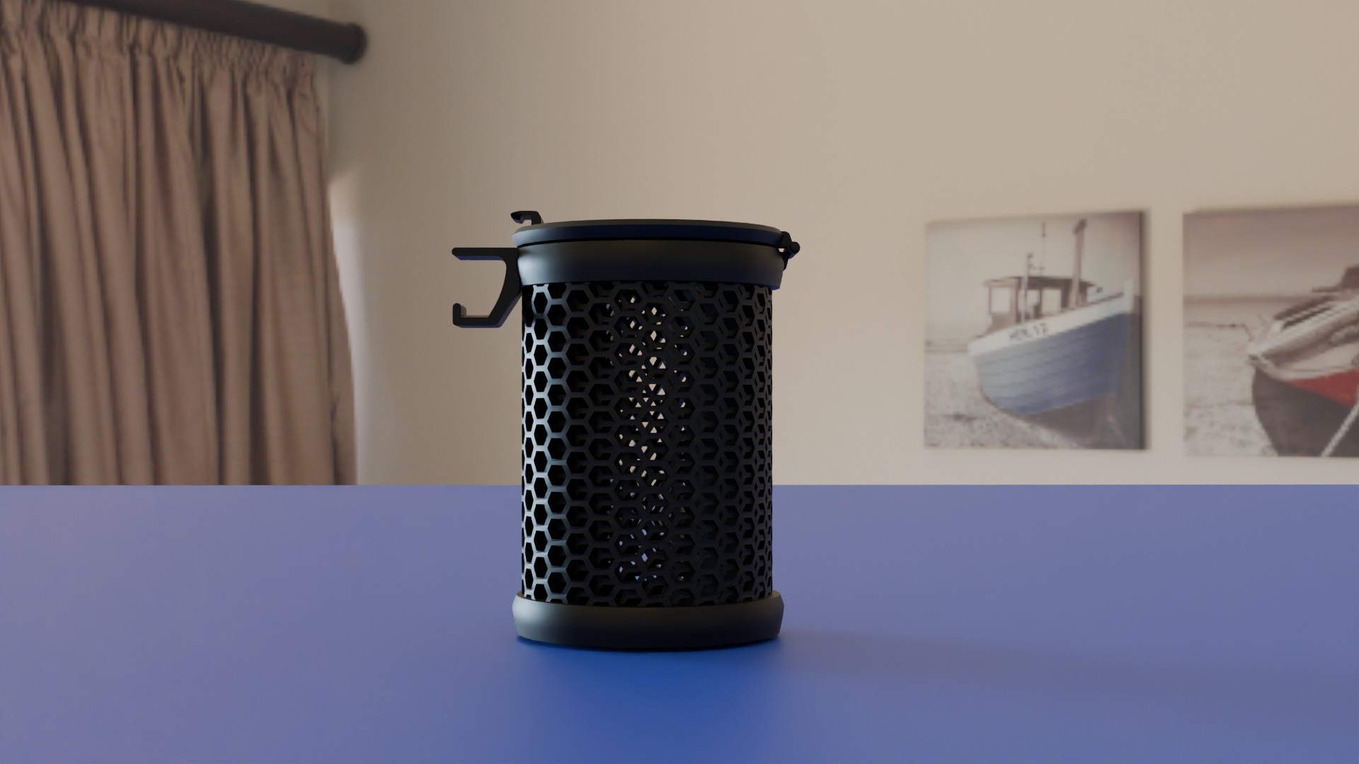 Cesto de basura colgante para mesa
