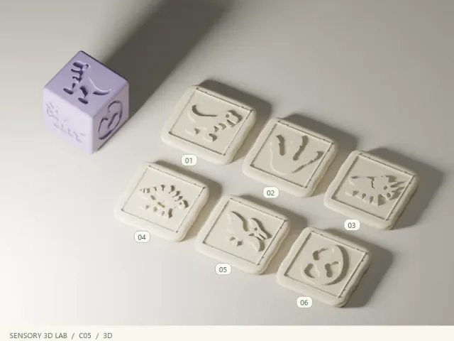 Dinosaurs Six-Sided Stamp Cube | Play Dough & Sensory Play