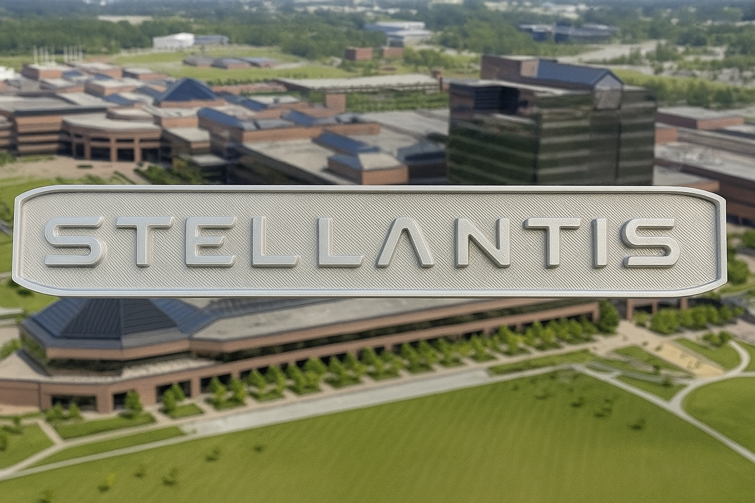 Stellantis Logo Plate