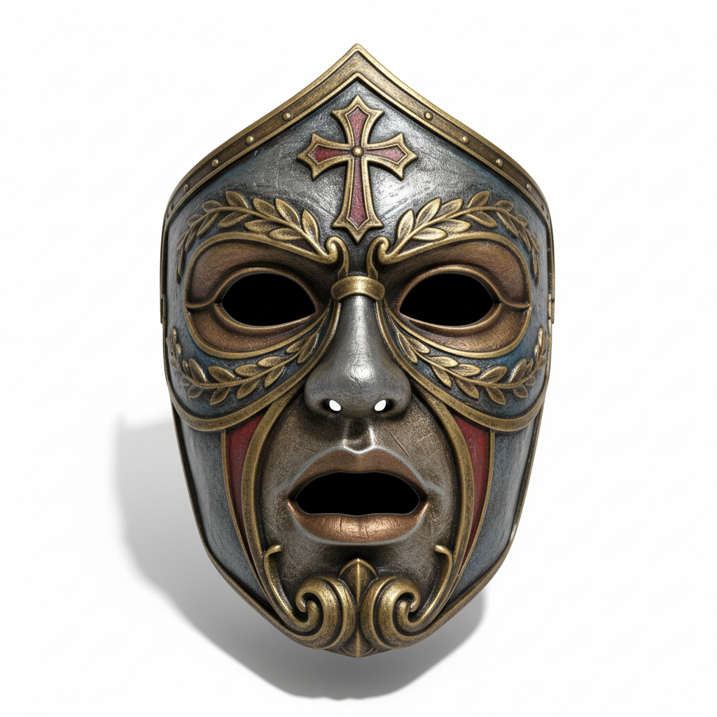 Holy Crusader King, mask, cosplay, wearable, costume, face, helmet