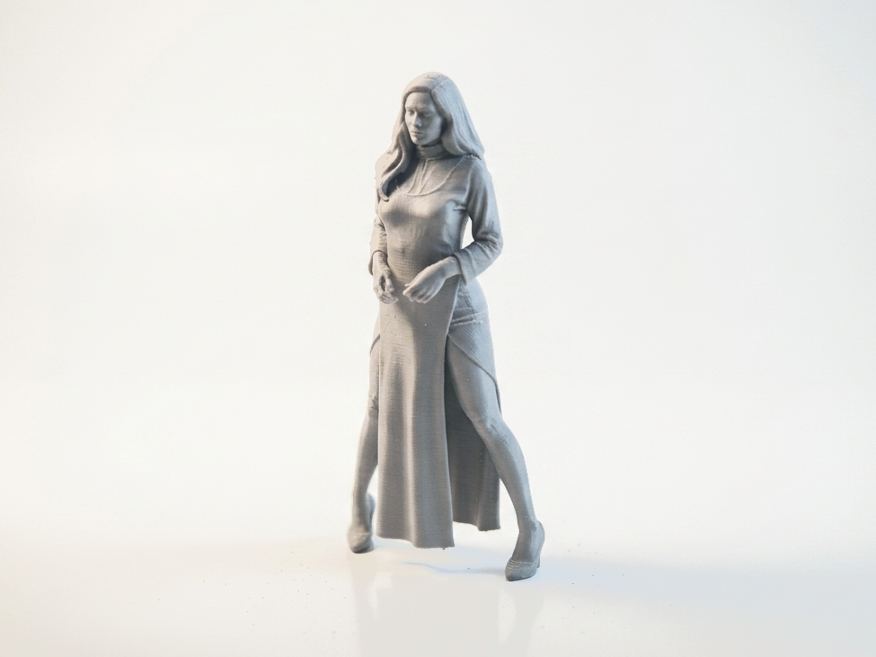 Elegant Nun Figurine Female Character 3D Printable