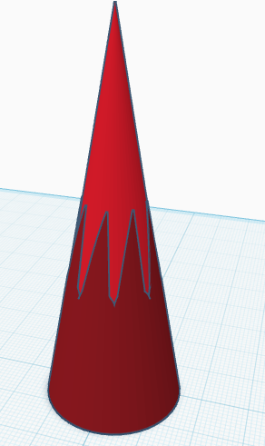 tall spiral cone fidget, made for smooth passthrough