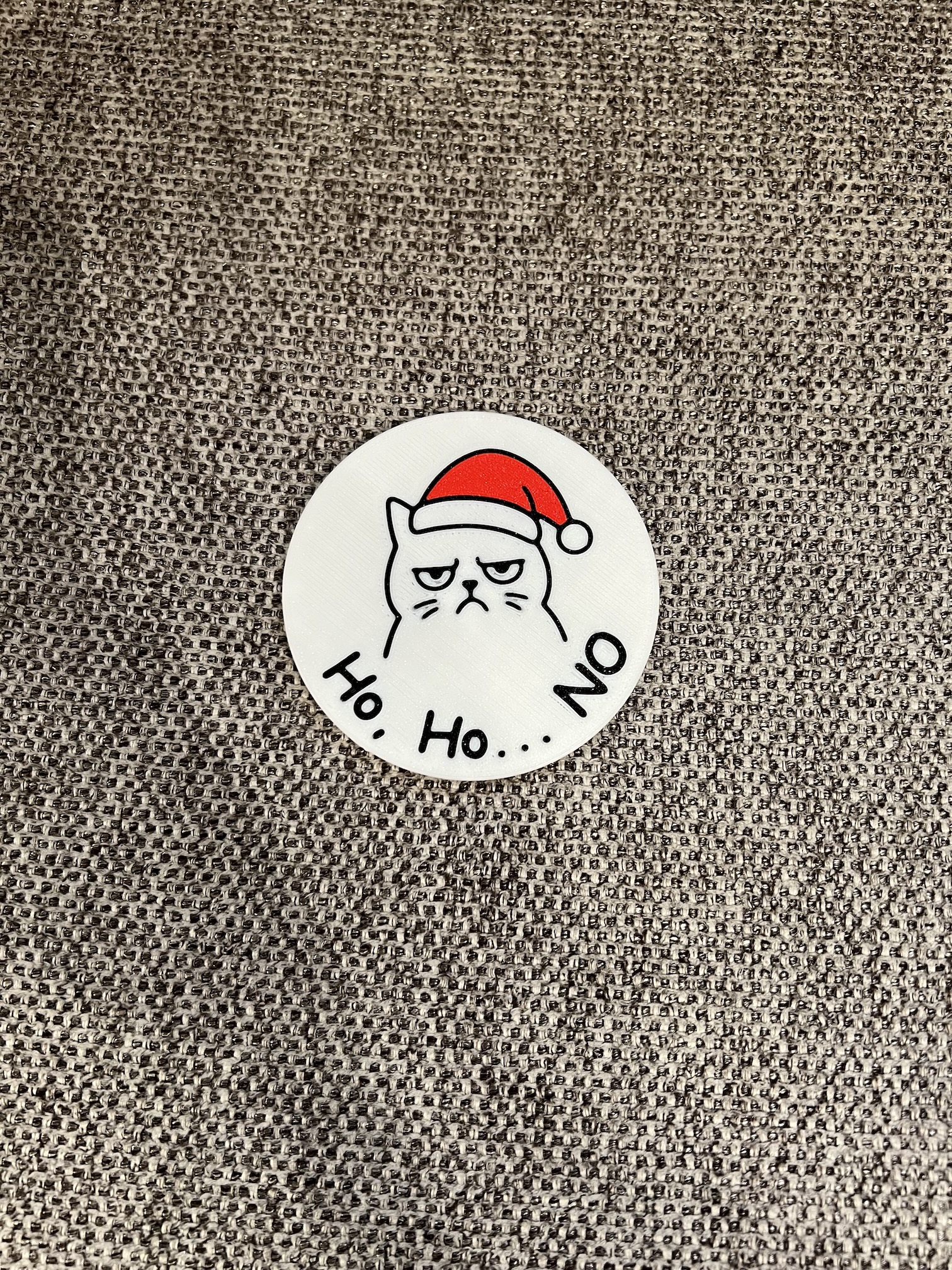 "Ho, Ho… NO", Grumpy Cat Christmas Magnet
