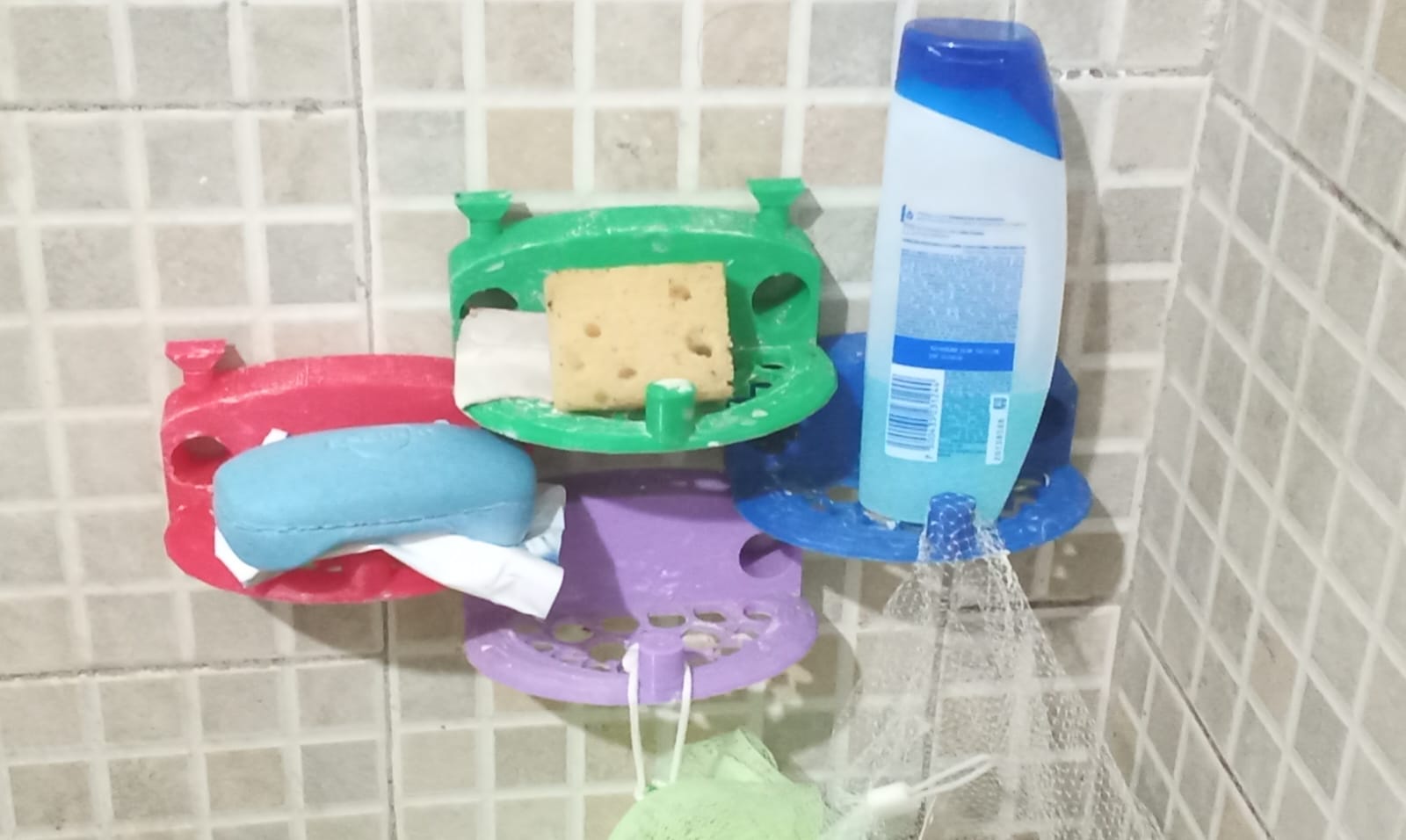 Jabonera para colgar en el baño