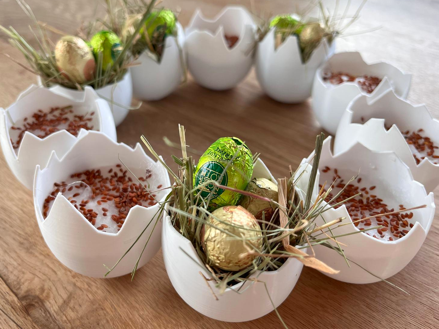 Easter Eggshell Wreath
