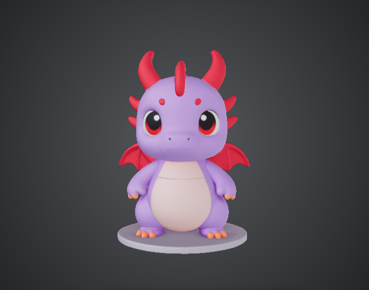 Chibi Baby Dragon – Cute Fantasy Creature