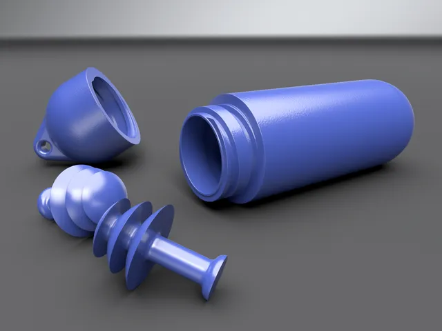 Reusable Earplugs with Keychain Case