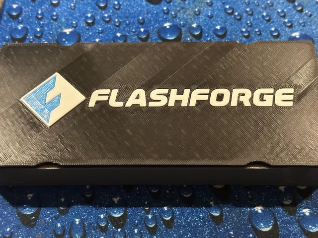 Flashforge AD5X Nozzle Holder Case REMIX with finger grabs and LOGO!!!