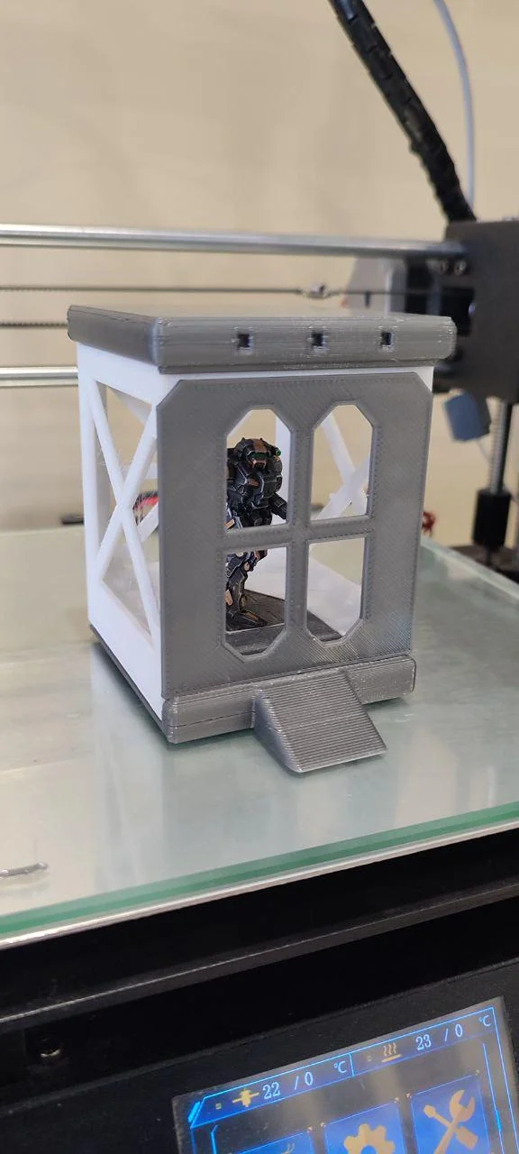 Carry box for american mecha minis with hexagonal 30mm bases