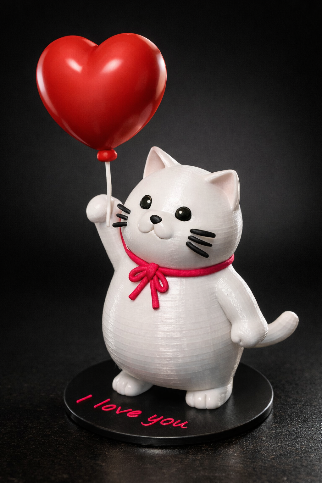 Floating Heart Kitty