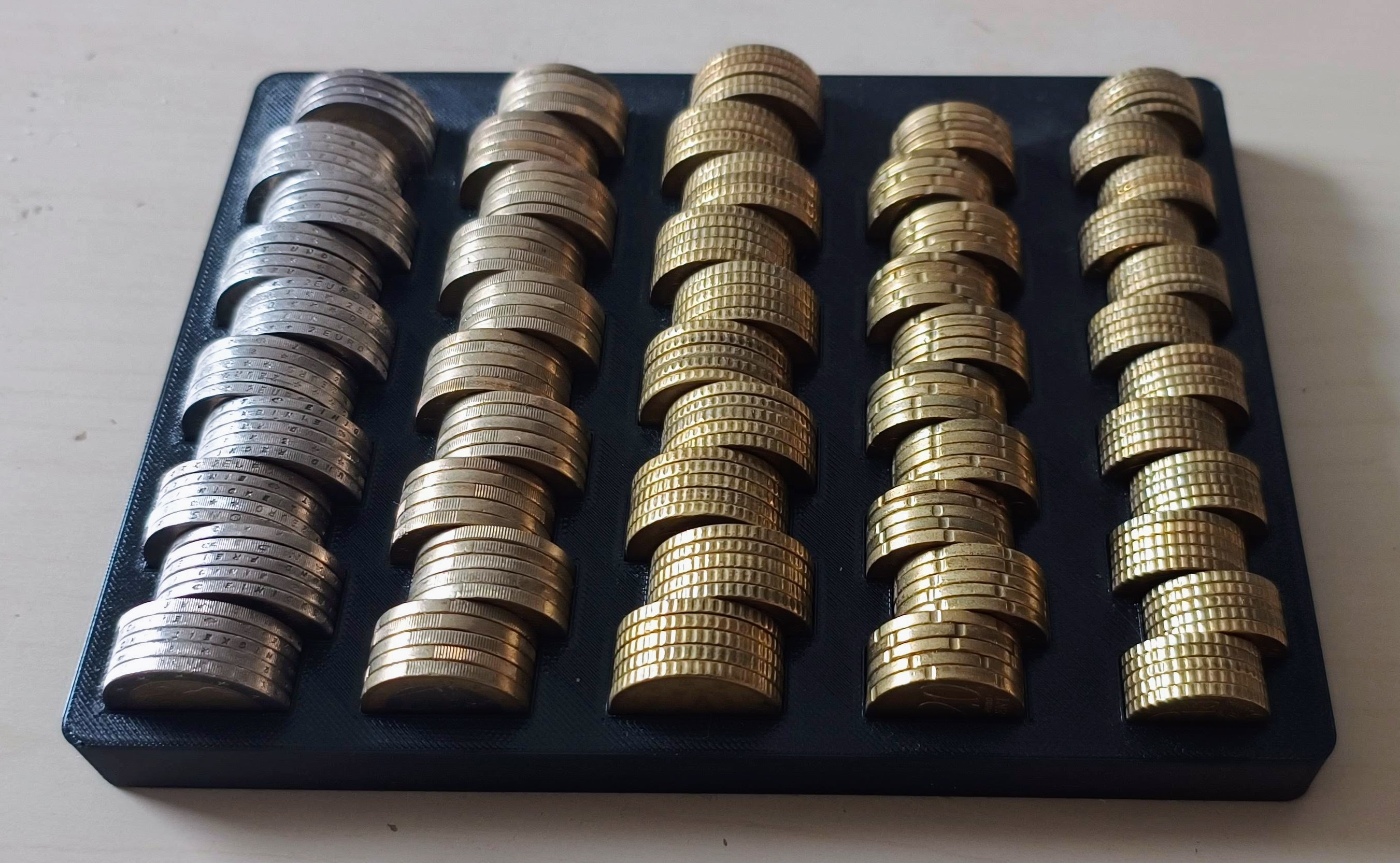 Euro Coin Sorter Tray (simplified)