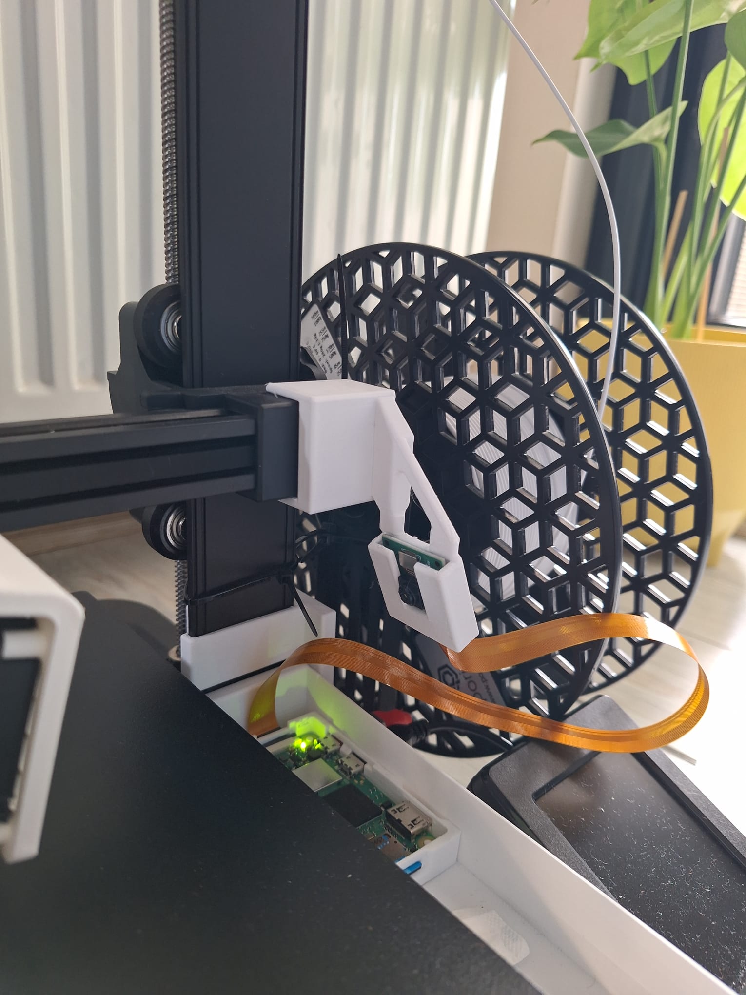 Ender 3 V3 SE Right Side Raspberry Pi Camera Mount - Angled