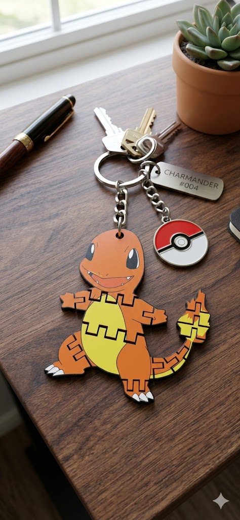 Miniatura 2 do modelo 3D Flexi Charmander Pokemon