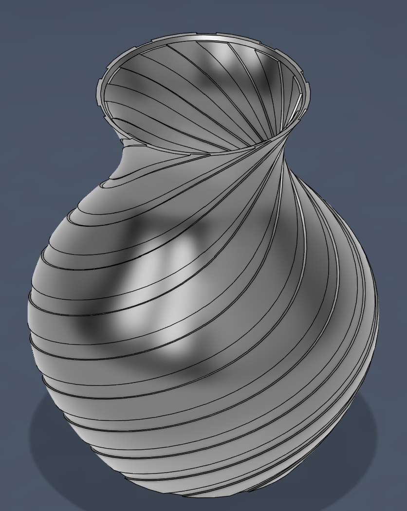 Vase - Spiral Groove
