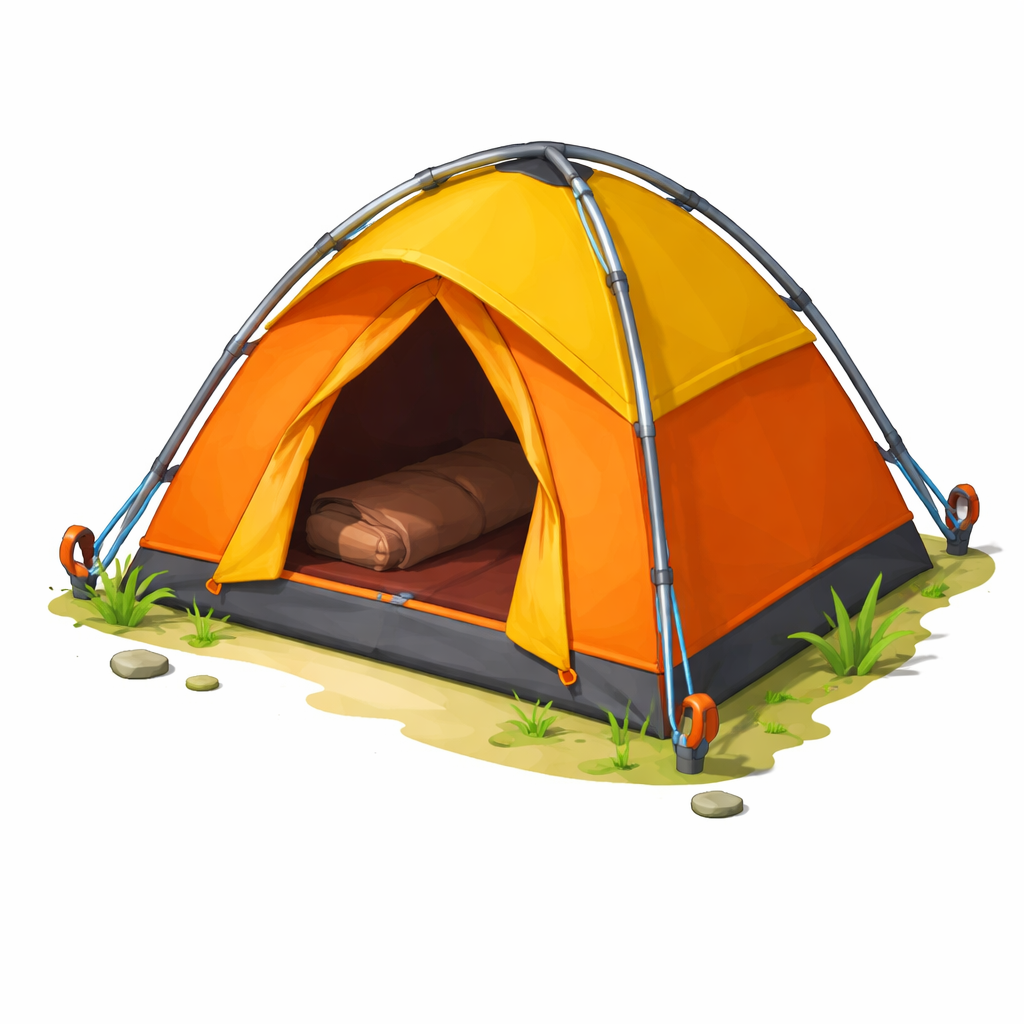 Low Poly Camping Tent