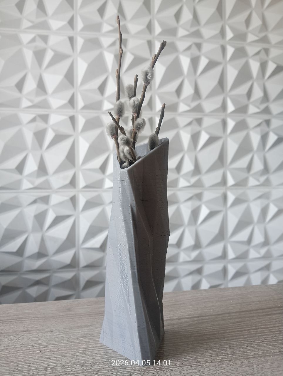 Geometric Triangle-Shaped Vase
