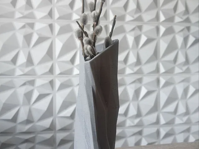 Geometric Triangle-Shaped Vase