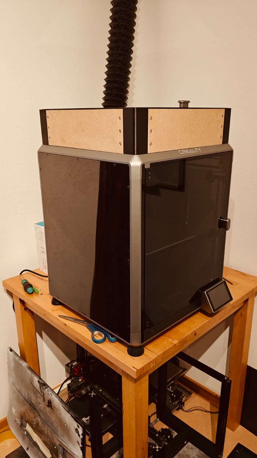 Creality K1 MAX 100mm glass riser