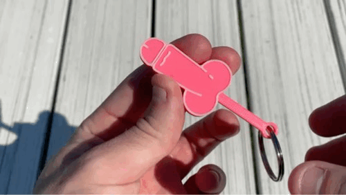 Print-in-Place Pop-Up Penis Keychain | Funny Expanding Mechanism | No Supports | Easy 3D Print