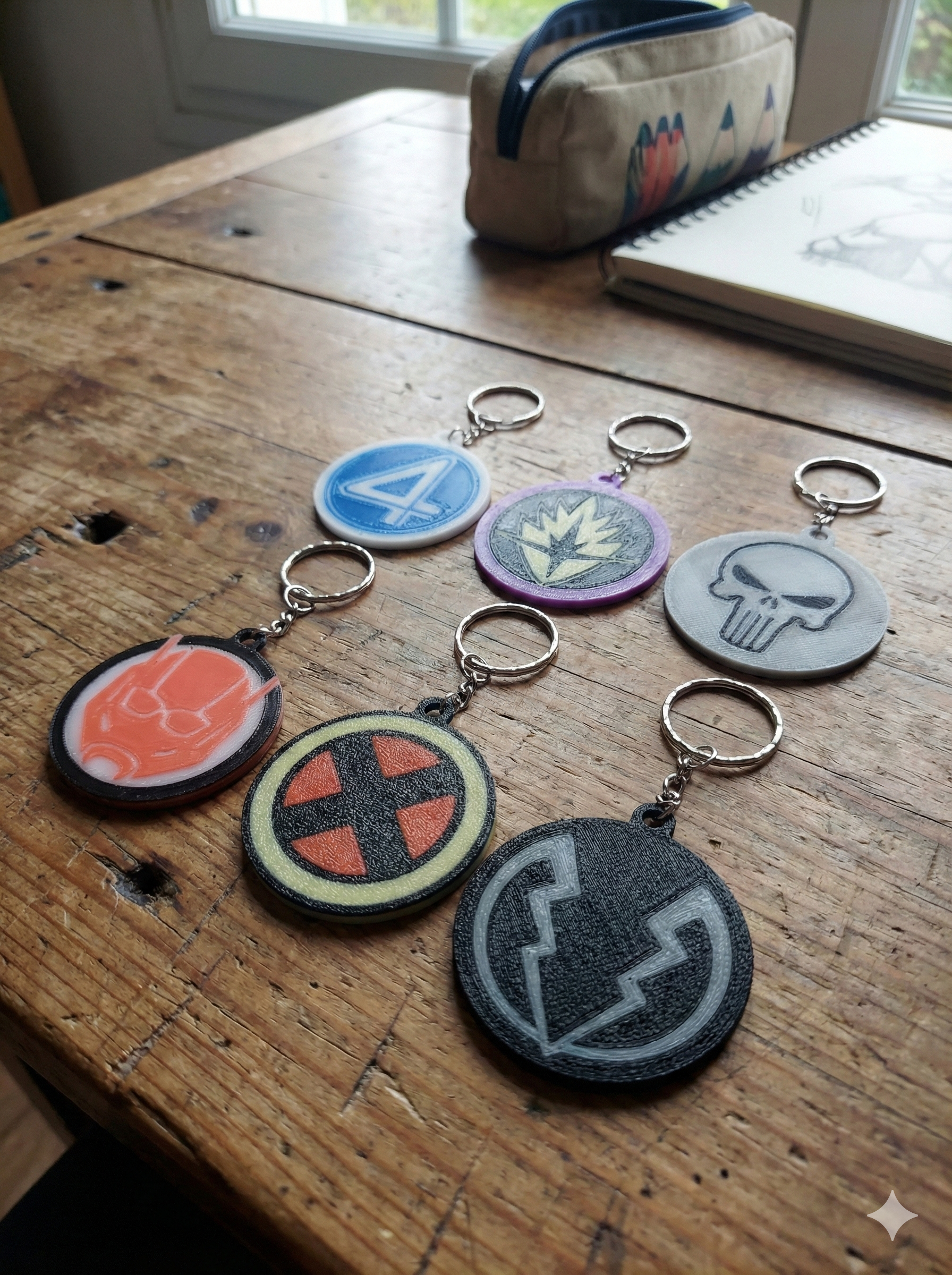 Marvel Cosmic Legends Keychain set