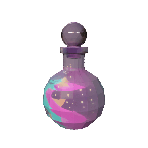Low Poly Magic Potion Bottle — miniatura 2