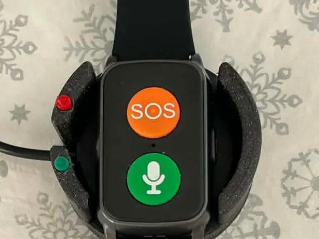 SOS bracelet SQ760E charging dock with orientation guide