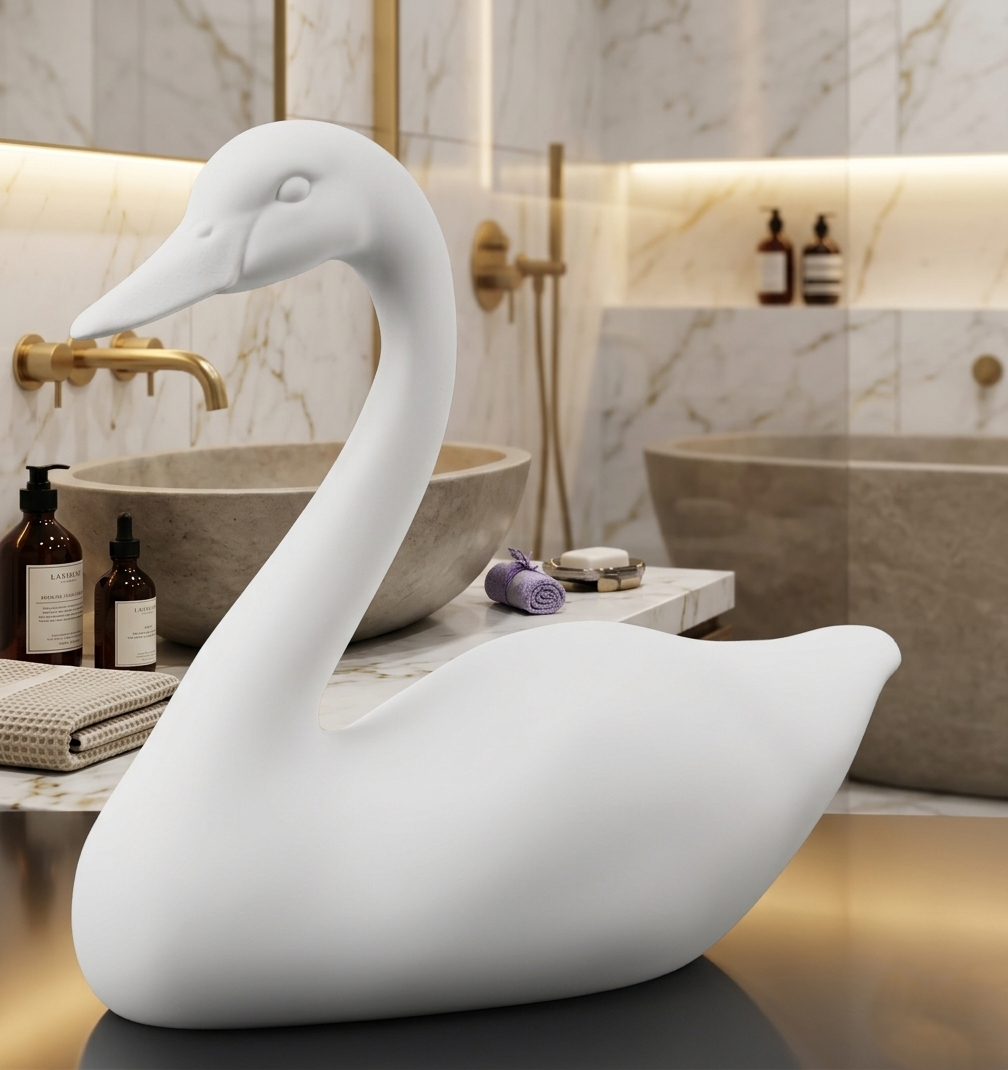 Elegant Swan V1 – Decorative Model with Easy Assembly