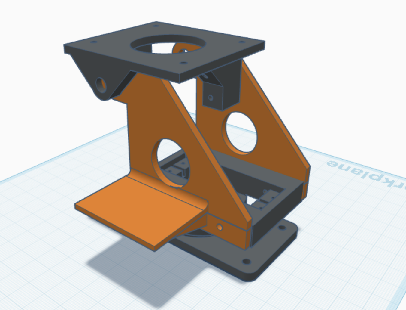 Pan-Tilt Servo Base - Updated with camera tripod mounts and sensor shelf