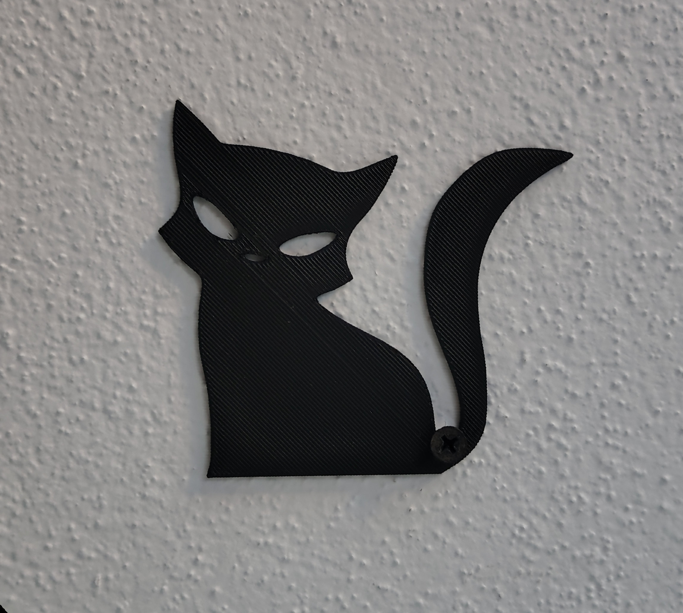 Cute devil cat wall art