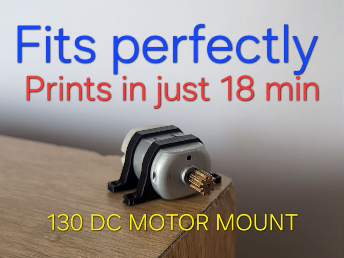 Precision 130 DC Motor Mount (20mm x 15mm)