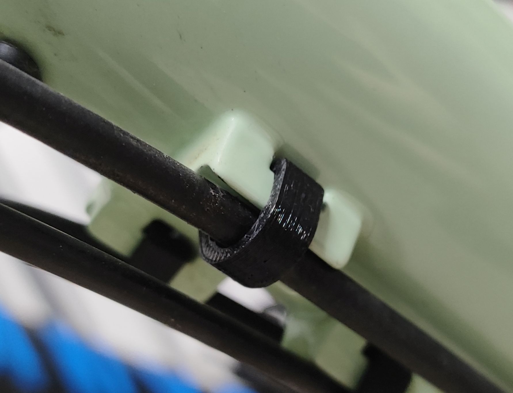 Bicycle break/gear cable holder clip