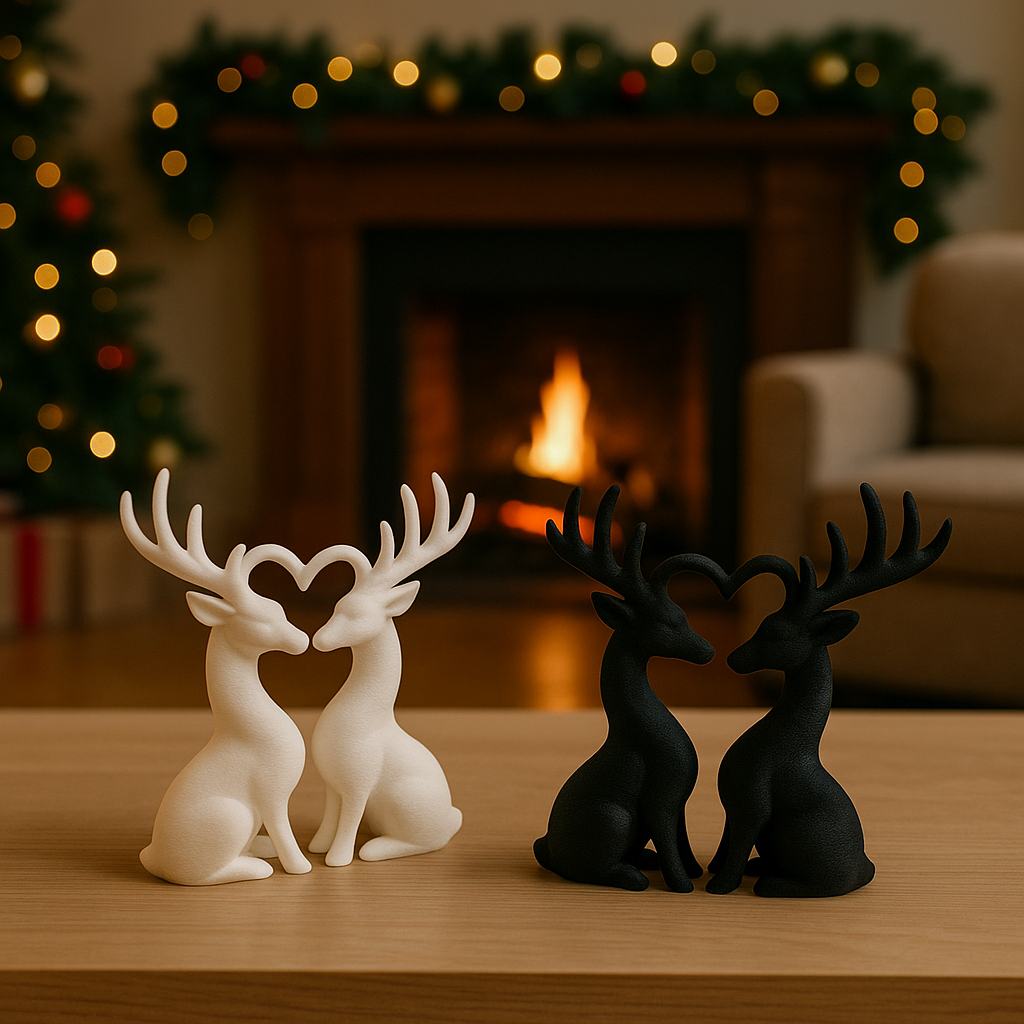 HEART REINDEERS / CHRISTMAS DECOR