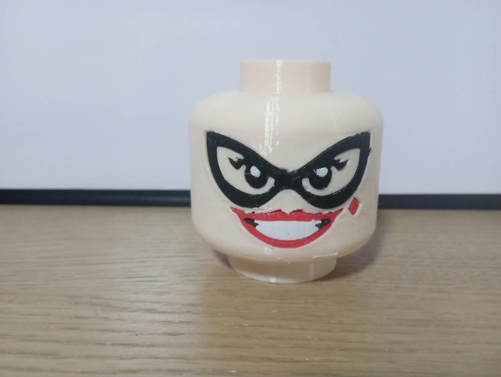 Harley Quinn Face for Giant Minifig